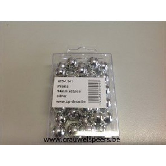 PERLES 14MM ARGENT