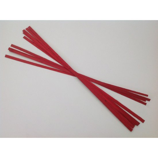 WOOD STRIPS 80/2CM ROOD +/-500GR