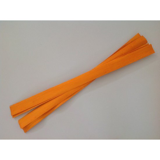 WOOD STRIPS 100/7CM ORANGE (APRICOT) +/-500GR