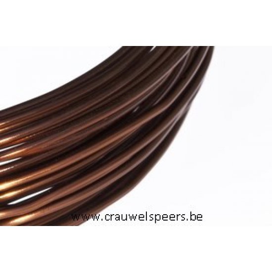 ALUMINUM WIRE 2.0MM BROWN 100GR +/-12M