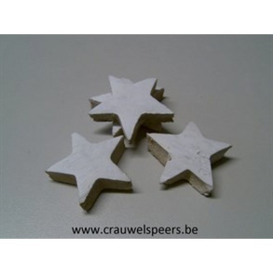 ETOILES DE COCO 7CM BLANCS 100PCS