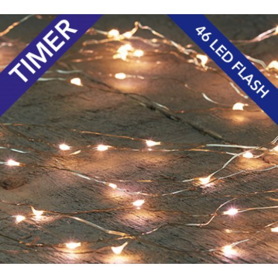 LED LIGHTING IVY (INDOORS & OUTDOORS) CASCADE FLASH SILVER WIRE 152L/8X150 + 4X80CM LED WARM WHITE IP44 TIMER 8/16U