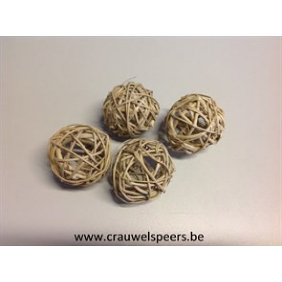 LATA BALL (BRANCH BALL) 4CM NATURAL 50PCS