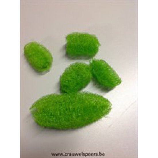 LUFFA MINI LIME GREEN 15PCS