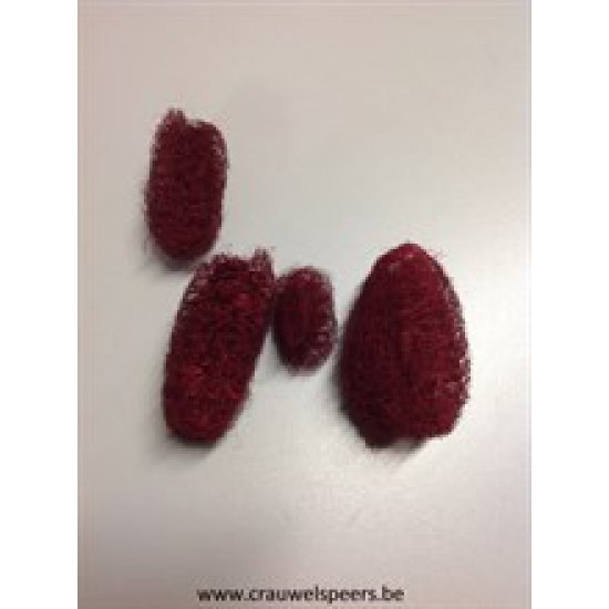 LOOFAH MINI RED 15PCS