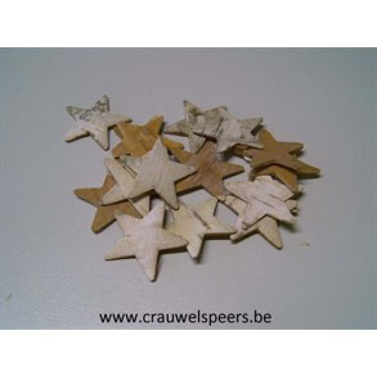 ETOILES ECORCE DE BOULEAU 3CM +/-50PCS