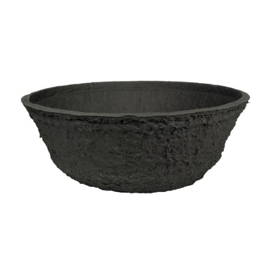 BLACK BIOLIT PLANTING BOWL 19X8CM