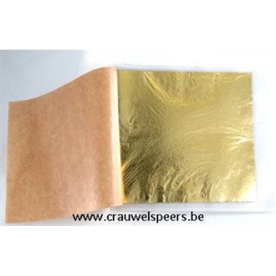 METAL FOIL GOLD 16X16CM 100PCS