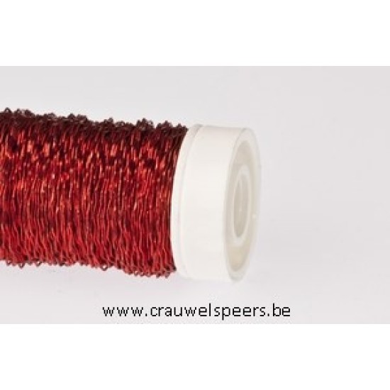 BOUILLON EFFECT WIRE RED 0.30MM 70M 50GR