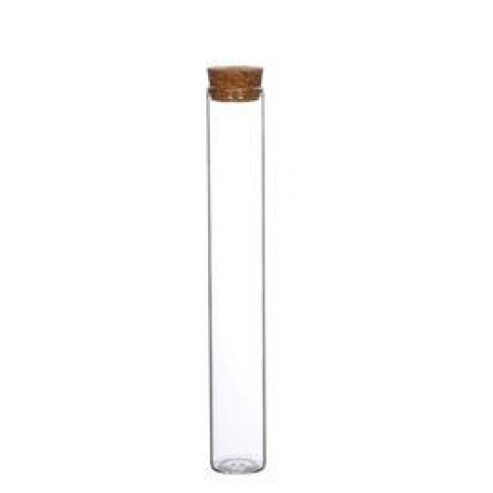 CYLINDER WITH CORK D3 H20CM 6PCS