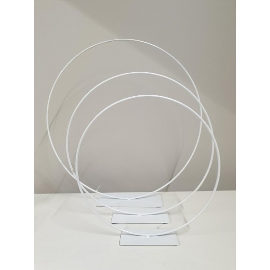 FRAME RING ON BASE 30CM WHITE