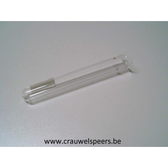 GLASS TUBE (FLOWER BOTTLE/PIPETTE) 2.5X17CM WITH RING AND HOLES 12PCS