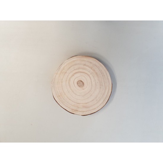 WOOD SLICE PAULOWNIA D20 H3CM NATURAL