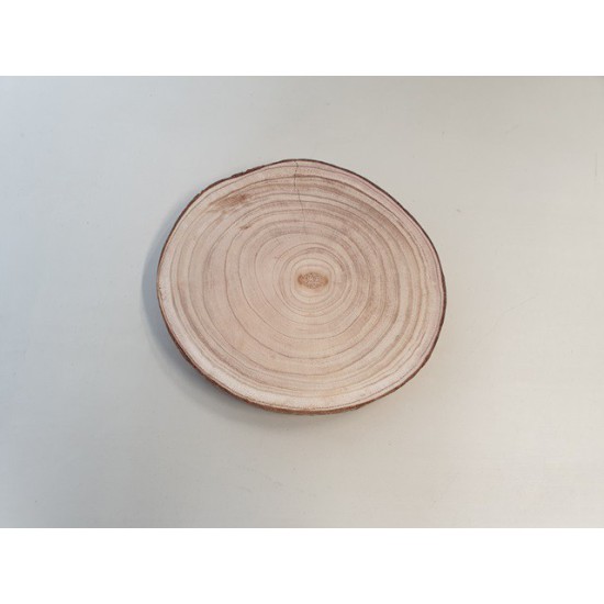 WOOD SLICE PAULOWNIA D30 H3CM NATURAL