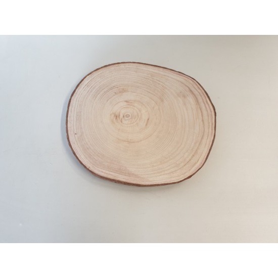 WOOD SLICE PAULOWNIA D40 H3CM NATURAL