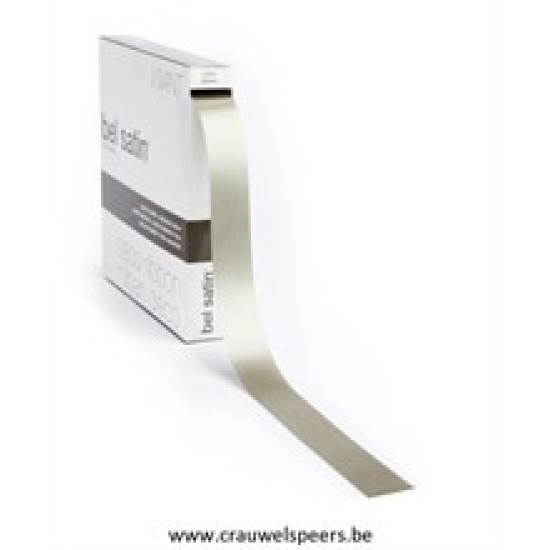 RIBBON BEL SATIN 100MX25MM TAUPE