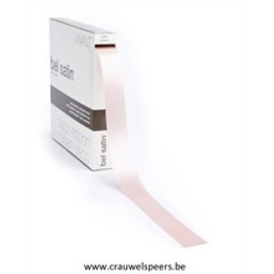 RIBBON BEL SATIN 100MX25MM PINK