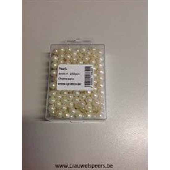 PEARLS 8MM CHAMPAGNE