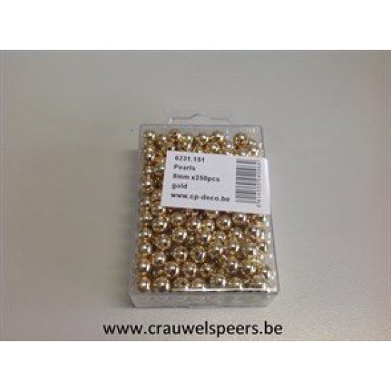 PEARLS 8MM GOLD