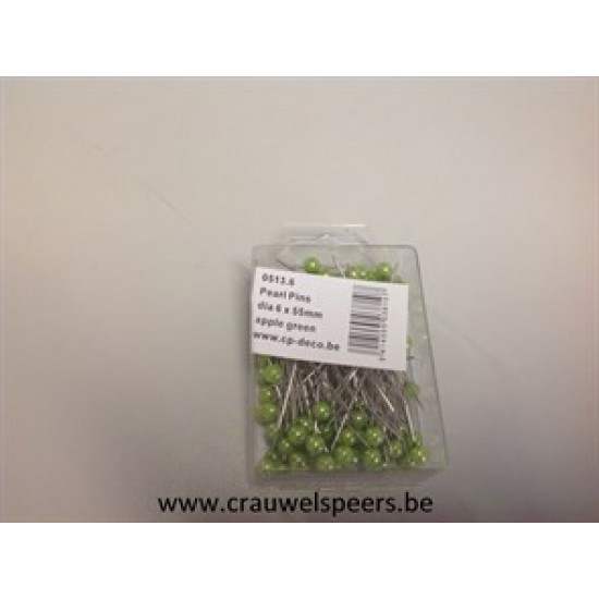 PAERL PINS D6XL55 100PCS APPLE GREEN