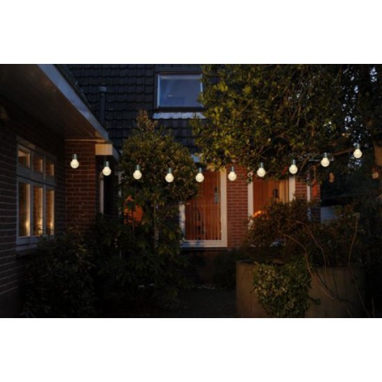 PARTYLIGHTS 20PCS 5CM LED WARM WHITE 10M +5M KABLE