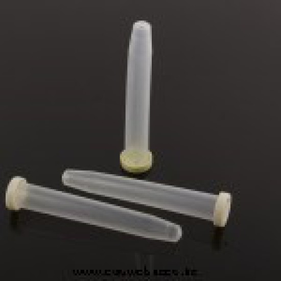 PLASTIC BUISJE (BLOEMFLESJE/PIPET) 16CC 11X1,7CM 100ST