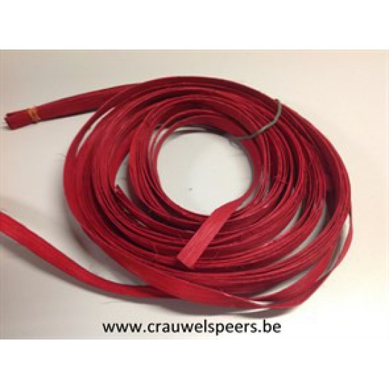 WICKER RIBBON 18MM RED +/-125GR