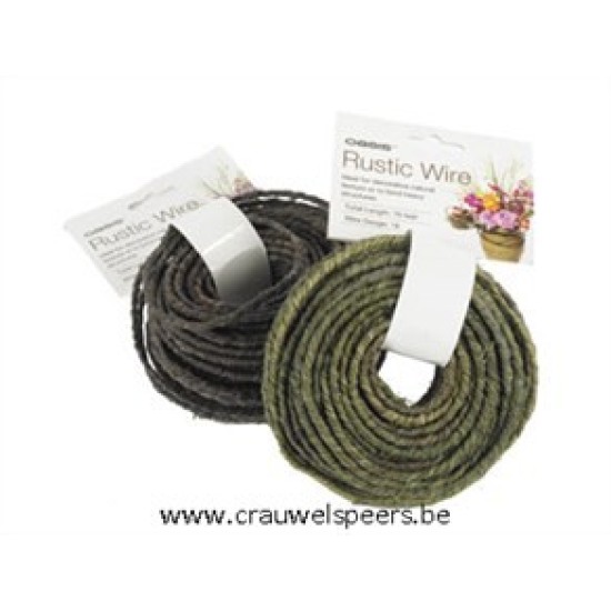 RUSTIC WIRE GREEN 21M