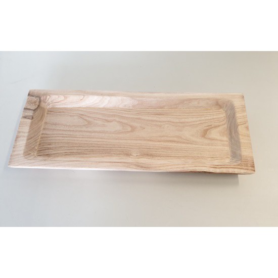 COUPE PAULOWNIA RECTANGLE 62X25XH5CM NATUREL