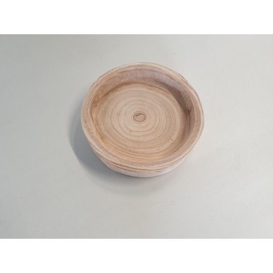 ROUND PAULOWNIA NATURAL D40 H5CM