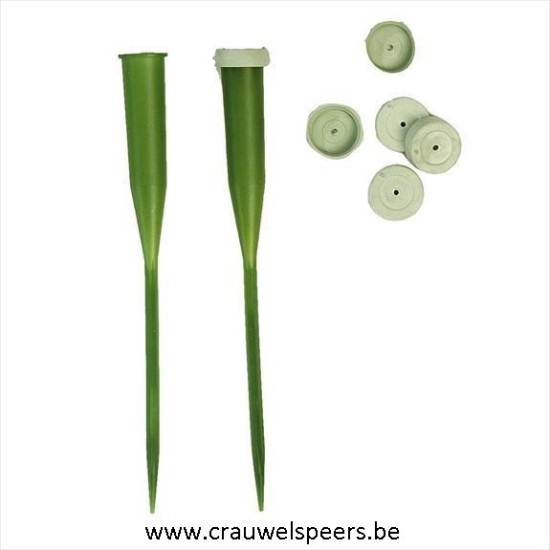 FLOWER INSERT TUBE PLASTIC 15CM 100PCS