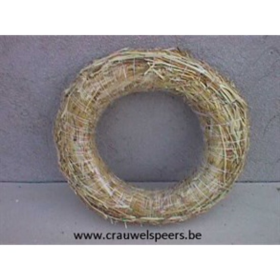 STRAW WREATH 20CM