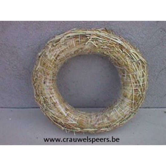 STRAW WREATH 35CM