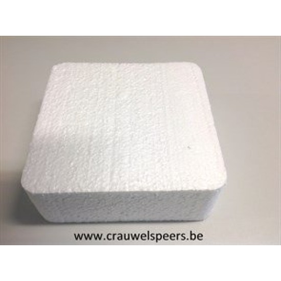 STYROPOR TARTE CARRE 30X30X7CM - AVEC EAN