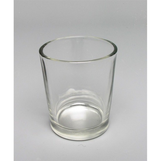 VERRE POUR CHAUFFE PLAT TRANSPARANT D5.5CM H6.5CM