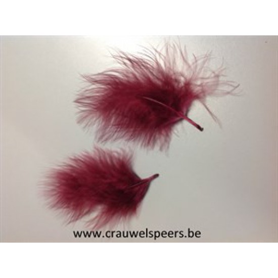 MARABOU FEATHERS BIG BORDEAUX