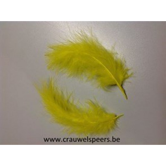 VEREN MARABOU GROOT GEEL +/-45GR