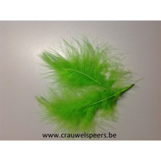 VEREN MARABOU GROOT LIME GREEN