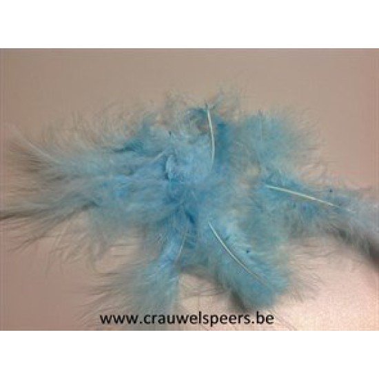 PLUMES DE MARABOU BLEU CLAIR +/-45GR