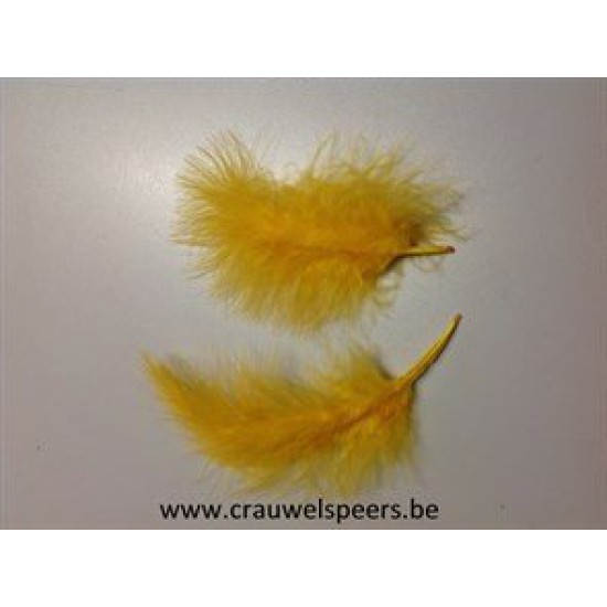 FEATHERS MARABOU BIG ORANGE (EGG YOLK YELLOW) +/-45GR