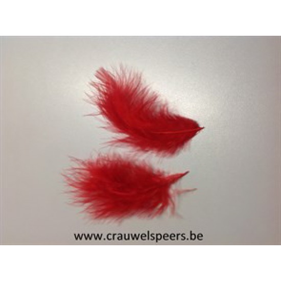 PLUMES DE MARABOU ROUGE +/-45GR