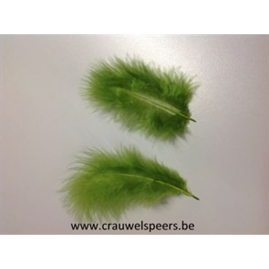 VEREN MARABOU GROOT ZACHTGROEN