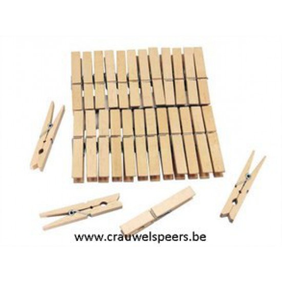 CLOTHESPINS 35MM WOOD 100PCS