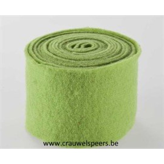 WOOL FELT 15CM +/-5M LIGHT GREEN