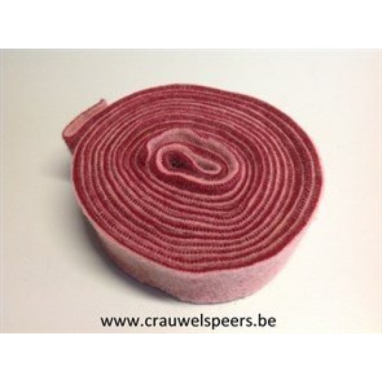 WOL VILT 7.5CM +/-5M 2 COLOURS ROOS/ROOD WOL VILT 7.5CM +/-5M 2 COLOURS ROOS/ROOD