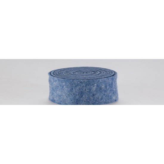 WOL VILT 7.5CM +/-5M BLAUW