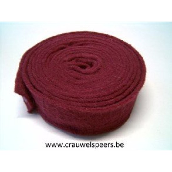 WOL VILT 7.5CM +/-5M BORDEAUX