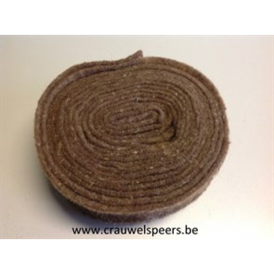 WOOL FELT 7.5CM +/-5M BROWN