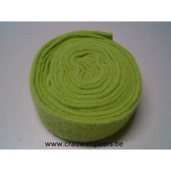 WOOL FELT 7.5CM +/-5M LIGHT GREEN