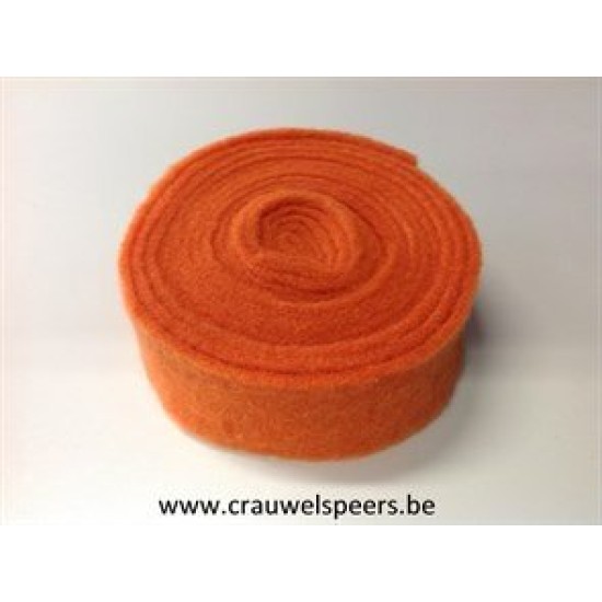 WOOL FELT 7.5CM +/-5M ORANGE